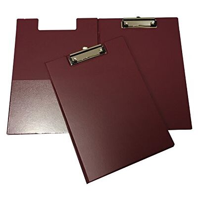 Janrax Pack of 6 A4 Burgundy Foldover Clipboards Janrax Pack of 6 A4 Burgundy Foldover Clipboards
