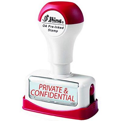 Shiny EN168/NP18, Pre-Inked Private & Confidential Stamp Shiny EN168/NP18, Pre-Inked Private & Confidential Stamp