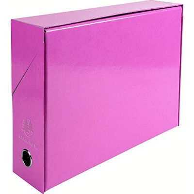 Exacompta Ref. 89929E 1 Iderama transfer box in mass-dyed paper 90 mm spine Metal eyelet For A4 format Dimensions 25.5 x 34 x 9 cm Random colors Delivered assembled Exacompta Ref. 89929E 1 Iderama transfer box in mass-dyed paper 90 mm spine Metal eyelet For A4 format Dimensions 25.5 x 34 x 9 cm Random colors Delivered assembled