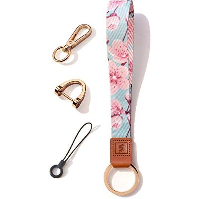 SENLLY Wristlet Lanyard Strap for Keys, Original Pattern Design Wrist Keychain Holder SENLLY Wristlet Lanyard Strap for Keys, Original Pattern Design Wrist Keychain Holder