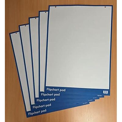 ValueX Flipchart Pad, A1, 40 Perforated Sheets, Pack of 5 ValueX Flipchart Pad, A1, 40 Perforated Sheets, Pack of 5