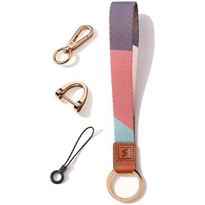 SENLLY Wristlet Lanyard Strap for Keys, Original Pattern Design Wrist Keychain Holder SENLLY Wristlet Lanyard Strap for Keys, Original Pattern Design Wrist Keychain Holder
