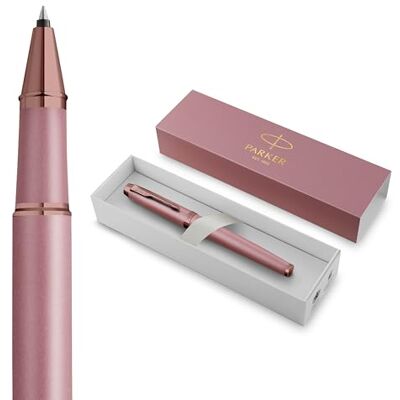 PARKER IM Rollerball Pen Finishing Touch Collection Mauve Finish Medium Point with Black Ink Refill Gift Box PARKER IM Rollerball Pen Finishing Touch Collection Mauve Finish Medium Point with Black Ink Refill Gift Box