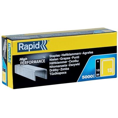 Rapid Staples for Textiles, Finewire No. 13, Leg Length 8mm, 5000 Pieces High-Performance Staples for Textiles, Staple Gun Staples, Galvanised Steel (11835600) Rapid Staples for Textiles, Finewire No. 13, Leg Length 8mm, 5000 Pieces High-Performance Staples for Textiles, Staple Gun Staples, Galvanised Steel (11835600)