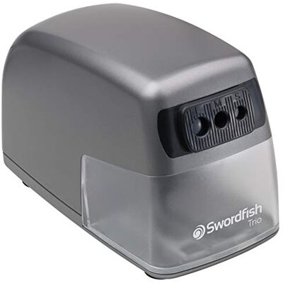 Swordfish 'Trio' Electric Pencil Sharpener 8/9.5/11mm ref 40906 Swordfish 'Trio' Electric Pencil Sharpener 8/9.5/11mm ref 40906