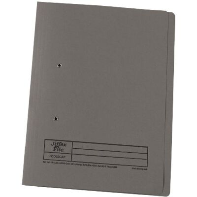 Rexel Jiffex Foolscap Transfer File Grey (Pack of 50) Rexel Jiffex Foolscap Transfer File Grey (Pack of 50)