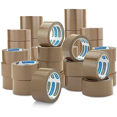 Rapesco 1743 Business Pack: 48 Strong Packing Tape Rolls, 50mm x 60m, Brown Rapesco 1743 Business Pack: 48 Strong Packing Tape Rolls, 50mm x 60m, Brown