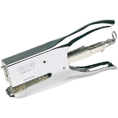 Rapid Classic K1 Stapling Pliers, 50 Sheet Capacity, Stapling and Pinning, Uses 24/6 and 24/8 mm Staples, Metal, Chrome, 10510628 Rapid Classic K1 Stapling Pliers, 50 Sheet Capacity, Stapling and Pinning, Uses 24/6 and 24/8 mm Staples, Metal, Chrome, 10510628