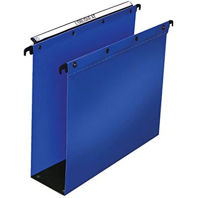 Elba Ultimate Polypropylene A4 Suspension Files, 80 mm Base Blue (Pack of 25) Elba Ultimate Polypropylene A4 Suspension Files, 80 mm Base Blue (Pack of 25)
