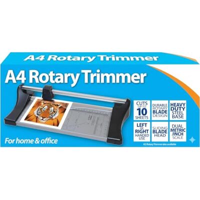1ABOVE A4 Rotary Paper Trimmer, 10-Sheet Capacity, Heavy-Duty Steel Base, Dual Metric/Inch Scale, Home and Office 1ABOVE A4 Rotary Paper Trimmer, 10-Sheet Capacity, Heavy-Duty Steel Base, Dual Metric/Inch Scale, Home and Office