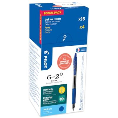PILOT 3131910516477 G207 Gel Roller Pen Blue (Pack of 20) PILOT 3131910516477 G207 Gel Roller Pen Blue (Pack of 20)