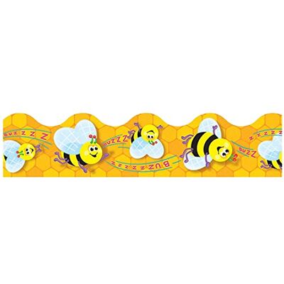 Creativity Inspired Terrific Trimmers Paper Poster/Noticeboard Border, Bee Pattern, 1 Roll, 12m, Ideal for Classrooms, Schools, Offices, Display Boards & Bulletin Boards Creativity Inspired Terrific Trimmers Paper Poster/Noticeboard Border, Bee Pattern, 1 Roll, 12m, Ideal for Classrooms, Schools, Offices, Display Boards & Bulletin Boards