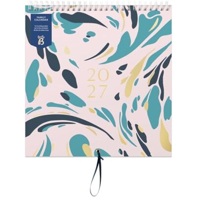 Busy B 2027 Family Wall Calendar Pink Marble 5 Columns & Storage Pocket The Family Wall Calendar in Pink Marble features 5 columns & a handy storage pocket. Busy B 2027 Family Wall Calendar Pink Marble 5 Columns & Storage Pocket The Family Wall Calendar in Pink Marble features 5 columns & a handy storage pocket.