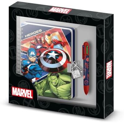 KARACTERMANIA Marvel The Avengers Battle-Pack of A5 Diary + 6-Coloured Pen, Blue KARACTERMANIA Marvel The Avengers Battle-Pack of A5 Diary + 6-Coloured Pen, Blue