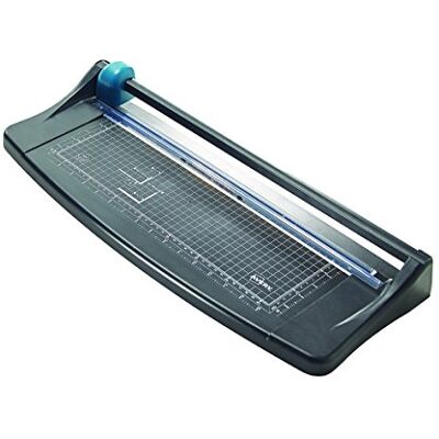 Avery Lightweight A3 Paper Trimmer, Photo and Paper Cutter, 5-Sheet Capacity, Self-Sharpening Blade, Black & Teal (TR003) Avery Lightweight A3 Paper Trimmer, Photo and Paper Cutter, 5-Sheet Capacity, Self-Sharpening Blade, Black & Teal (TR003)
