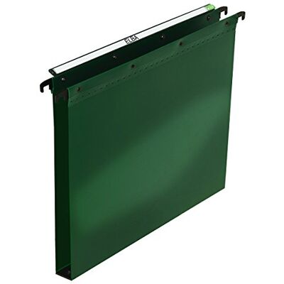 Elba Ultimate Polypropylene Foolscap Suspension Files, 30mm Base Green (Pack of 25) Elba Ultimate Polypropylene Foolscap Suspension Files, 30mm Base Green (Pack of 25)