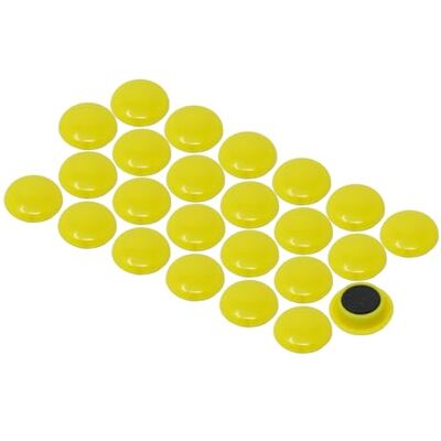 FIRST4MAGNETS Medium Yellow Planning Office Magnets for Fridge, Whiteboard, Noticeboard, Filing Cabinet Pack of 12 FIRST4MAGNETS Medium Yellow Planning Office Magnets for Fridge, Whiteboard, Noticeboard, Filing Cabinet Pack of 12