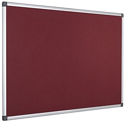 Bi-Office Notice Board Maya, Burgundy Felt, Aluminium Frame, 120 x 90 cm Bi-Office Notice Board Maya, Burgundy Felt, Aluminium Frame, 120 x 90 cm