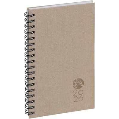 Exacompta 162226E Pocket Diary Eurotime 16S Spiral Forever Recycled 9 x 16 cm Week to View January to December 2026 Linen Exacompta 162226E Pocket Diary Eurotime 16S Spiral Forever Recycled 9 x 16 cm Week to View January to December 2026 Linen