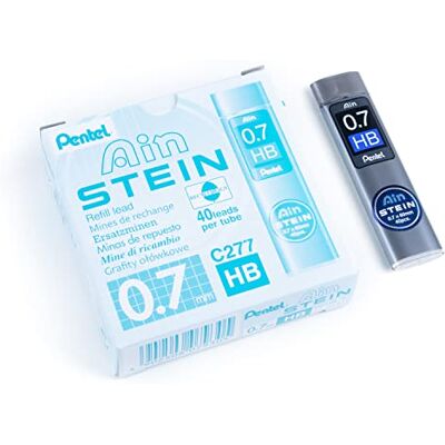 Pentel Ain Stein HB Grade Refill Lead, 0.7 mm Pack of 12 Pentel Ain Stein HB Grade Refill Lead, 0.7 mm Pack of 12