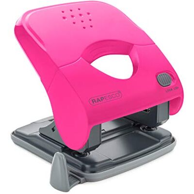 Rapesco 1528 X5-40ps Less Effort 2 Hole Punch, 40 Sheet Capacity Powder Blue Rapesco 1528 X5-40ps Less Effort 2 Hole Punch, 40 Sheet Capacity Powder Blue
