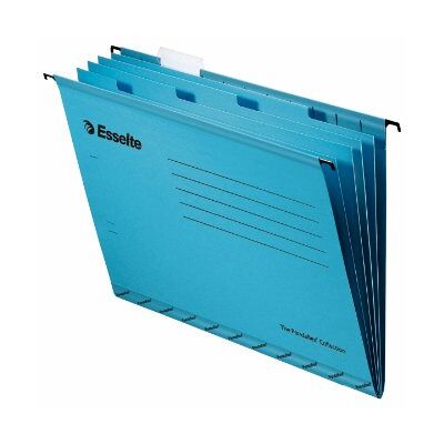 Esselte Classic Reinforced Suspension File with Dividers, A4, Pack of 10, Tabs Included, Blue, 93133 Esselte Classic Reinforced Suspension File with Dividers, A4, Pack of 10, Tabs Included, Blue, 93133