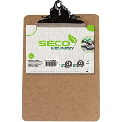 SECO A4 Masonite Clipboard 12 Pack Document Holder Heavy Duty Metal Clip Rigid Masonite Board A4 Documents Office, School & Warehouse Use SECO A4 Masonite Clipboard 12 Pack Document Holder Heavy Duty Metal Clip Rigid Masonite Board A4 Documents Office, School & Warehouse Use