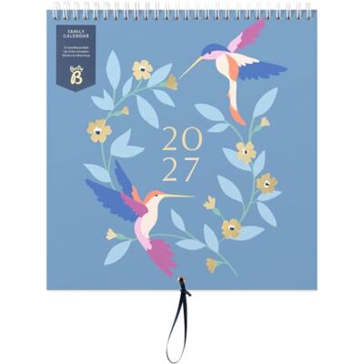 Busy B 2027 Family Wall Calendar Blue Birds 5 Columns & Storage Pocket The Family Wall Calendar in Blue Birds features 5 columns & a handy storage pocket. Busy B 2027 Family Wall Calendar Blue Birds 5 Columns & Storage Pocket The Family Wall Calendar in Blue Birds features 5 columns & a handy storage pocket.
