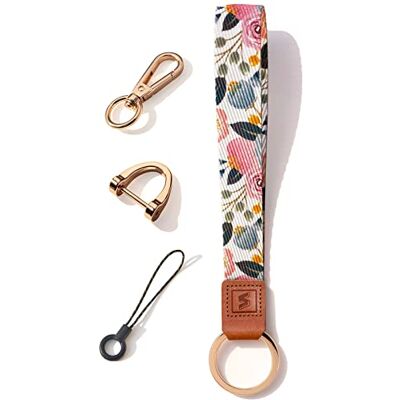 SENLLY Wristlet Lanyard Strap for Keys, Original Pattern Design Wrist Keychain Holder SENLLY Wristlet Lanyard Strap for Keys, Original Pattern Design Wrist Keychain Holder
