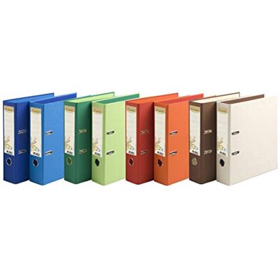 Exacompta 10 lever arch files Prem'Touch spine 80 mm A4 assorted Exacompta 10 lever arch files Prem'Touch spine 80 mm A4 assorted
