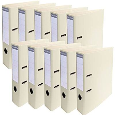 Exacompta Ref. 53750E Box of 10 A4 Prem'Touch lever arch files Spine 70 mm Mechanical 75 mm External dimensions: 32 x 29 x 7 cm Format to file A4 Colour: Mastic Exacompta Ref. 53750E Box of 10 A4 Prem'Touch lever arch files Spine 70 mm Mechanical 75 mm External dimensions: 32 x 29 x 7 cm Format to file A4 Colour: Mastic