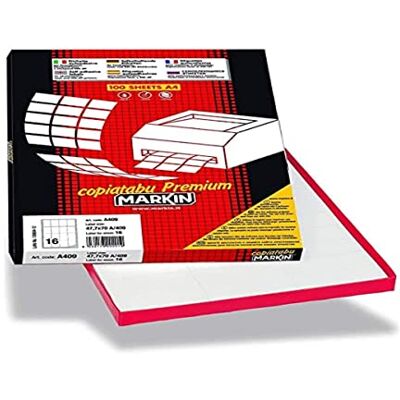 MarkIn 210 A450 Labels White MarkIn 210 A450 Labels White