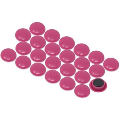 FIRST4MAGNETS Small Pink Planning Office Magnets for Fridge, Whiteboard, Noticeboard, Filing Cabinet Pack of 24 FIRST4MAGNETS Small Pink Planning Office Magnets for Fridge, Whiteboard, Noticeboard, Filing Cabinet Pack of 24