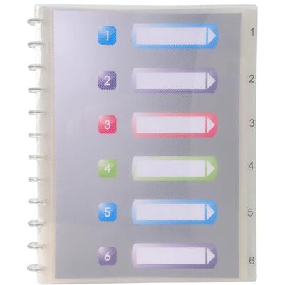 Exacompta Ref 86320E Box of 4 Removable Ring Binders 30 Smooth Crystal Pockets Removable Printed Rigid dividers Rigid Polypropylene Cover Crystal Colour Exacompta Ref 86320E Box of 4 Removable Ring Binders 30 Smooth Crystal Pockets Removable Printed Rigid dividers Rigid Polypropylene Cover Crystal Colour