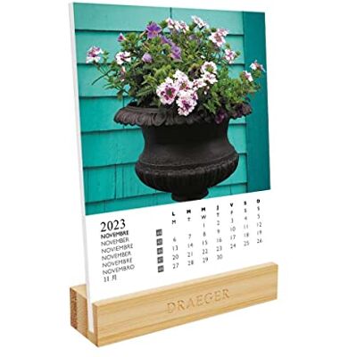 DRAEGER Paris Gardens 2023 Pedestal Calendar DRAEGER Paris Gardens 2023 Pedestal Calendar