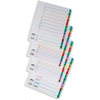 Concord Punched Pocket Index Multicolour-tabbed Europunched A-Z 20-Part Extra Wide A4 White Ref CS78 Concord Punched Pocket Index Multicolour-tabbed Europunched A-Z 20-Part Extra Wide A4 White Ref CS78