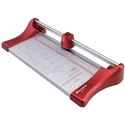 Swordfish 40262 Slimline A4 10 Sheet Rotary Paper Trimmer/Guillotine Red Swordfish 40262 Slimline A4 10 Sheet Rotary Paper Trimmer/Guillotine Red