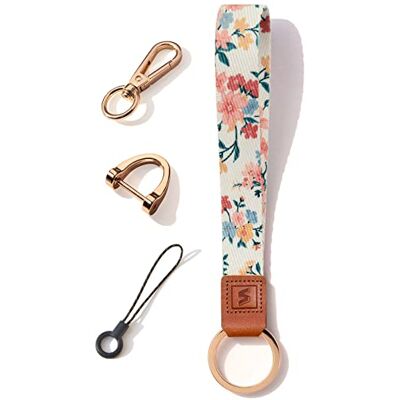 SENLLY Wristlet Lanyard Strap for Keys, Original Pattern Design Wrist Keychain Holder SENLLY Wristlet Lanyard Strap for Keys, Original Pattern Design Wrist Keychain Holder