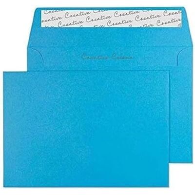 Blake Creative Colour C6 114 x 162 mm 120 gsm Peel & Seal Wallet Envelopes (110) Caribbean Blue Pack of 500 Blake Creative Colour C6 114 x 162 mm 120 gsm Peel & Seal Wallet Envelopes (110) Caribbean Blue Pack of 500