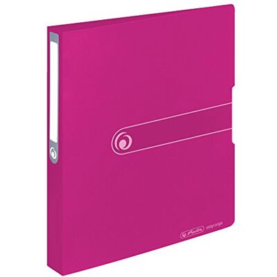 herlitz 11205788 Ring Binder A4 Polypropylene 2-Ring Combination Mechanism 3.8 cm Spine 25 mm Filling Height Opaque Berry herlitz 11205788 Ring Binder A4 Polypropylene 2-Ring Combination Mechanism 3.8 cm Spine 25 mm Filling Height Opaque Berry