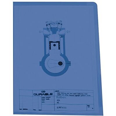 Durable 233906 DIN A4 Plastic Envelope Blue (Pack of 50) Durable 233906 DIN A4 Plastic Envelope Blue (Pack of 50)