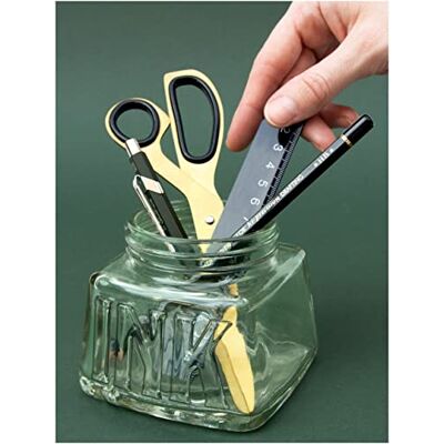 Suck UK Pen Pot Inkwell Desk Tidy Glass Pen Holder Desk Organiser Makeup Brush Holder Office Accessories Stationary Organiser School Supplies Office Storage Teacher & Student Gifts Suck UK Pen Pot Inkwell Desk Tidy Glass Pen Holder Desk Organiser Makeup Brush Holder Office Accessories Stationary Organiser School Supplies Office Storage Teacher & Student Gifts