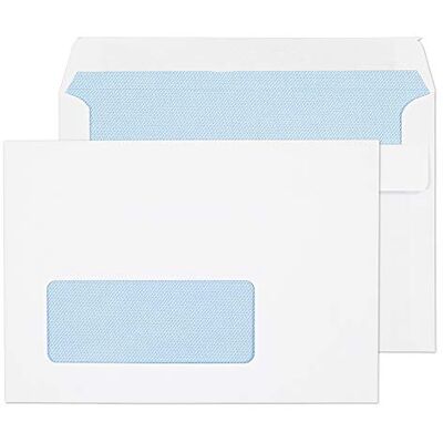 Blake Purely Everyday C6 114 x 162 mm 90 gsm Wallet Self Seal Window Envelopes (2603W) White Pack of 1000 Blake Purely Everyday C6 114 x 162 mm 90 gsm Wallet Self Seal Window Envelopes (2603W) White Pack of 1000