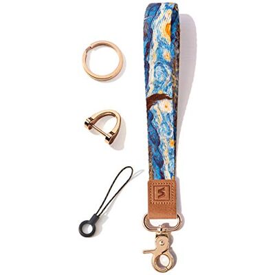 SENLLY Wristlet Lanyard Strap for Keys, Original Pattern Design Wrist Keychain Holder SENLLY Wristlet Lanyard Strap for Keys, Original Pattern Design Wrist Keychain Holder
