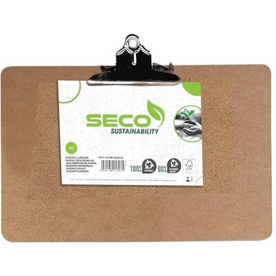SECO A3 Masonite Clipboard 12 Pack Heavy Duty Clip Hardboard Writing Board Office School Use Durable Document Holder SECO A3 Masonite Clipboard 12 Pack Heavy Duty Clip Hardboard Writing Board Office School Use Durable Document Holder