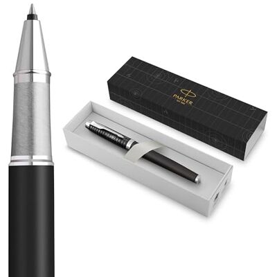 PARKER IM Premium Rollerball Pen Legacy of Flight Collection Chrome Trim Fine Point with Black Ink Refill Gift Box PARKER IM Premium Rollerball Pen Legacy of Flight Collection Chrome Trim Fine Point with Black Ink Refill Gift Box