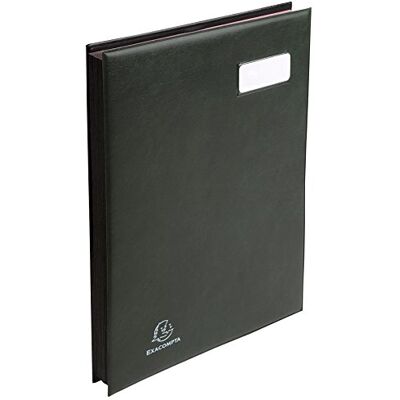 Exacompta Ref 654799E Excellence Signature Book 240 x 320mm in Size, Suitable for A4 Documents, Expanding Spine, Polypropylene, 24 Compartments Dark Green Exacompta Ref 654799E Excellence Signature Book 240 x 320mm in Size, Suitable for A4 Documents, Expanding Spine, Polypropylene, 24 Compartments Dark Green