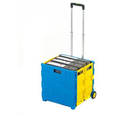 GPC GA71590 Large Folding Box Truck GI041Y Blue and Yellow, Pack of 1 GPC GA71590 Large Folding Box Truck GI041Y Blue and Yellow, Pack of 1