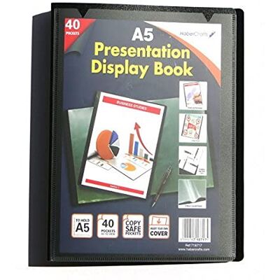 Habercrafts A5 Display Book Certificate Folder 40 Pocket Display Folders With Plastic Pockets Presentation Folder With Plastic Sleeves Polly Pocket Folder File (A5 Size 40 Pockets 80 Views 96 Display Books) Habercrafts A5 Display Book Certificate Folder 40 Pocket Display Folders With Plastic Pockets Presentation Folder With Plastic Sleeves Polly Pocket Folder File (A5 Size 40 Pockets 80 Views 96 Display Books)