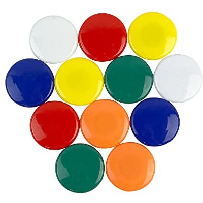 FIRST4MAGNETS Large Planning Office Magnets for Fridge, Whiteboard, Noticeboard, Filing Cabinet 40mm dia x 8mm high FIRST4MAGNETS Large Planning Office Magnets for Fridge, Whiteboard, Noticeboard, Filing Cabinet 40mm dia x 8mm high